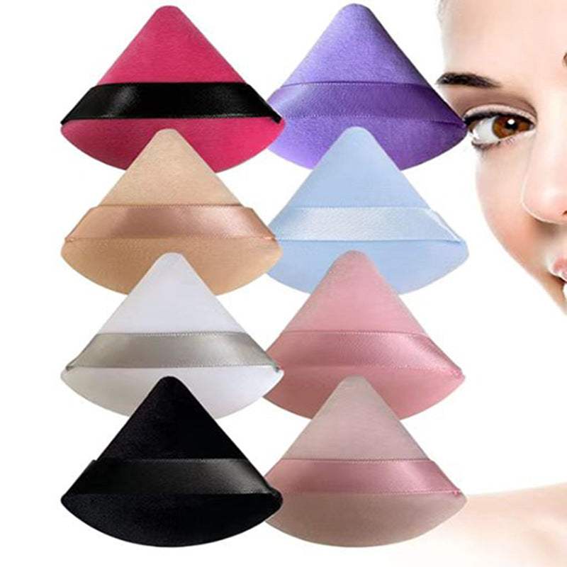 makeup sponge velour powder puff dry powder face powder cross-border air cushion triangle makeup puff