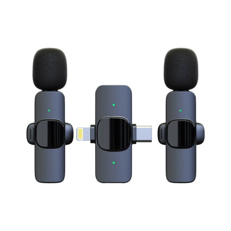 Wireless collar clip microphone K1 two-in-one live broadcast short video shooting radio noise reduction recording Wireless Mini