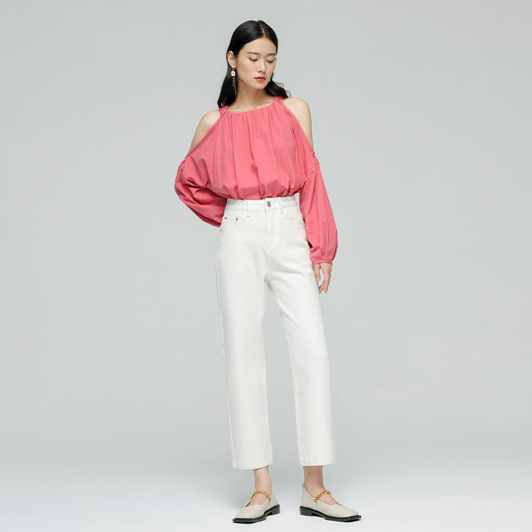 HEY+JEANS Women's Stretch Capri Straight Jeans