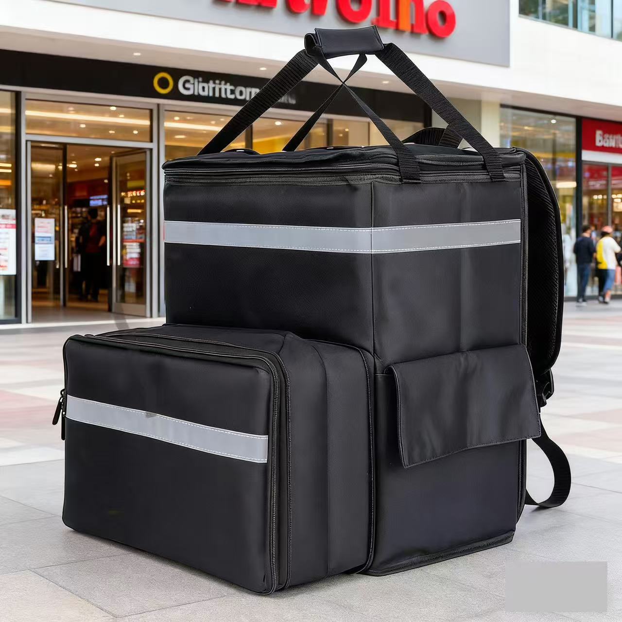 Exclusive for cross-border insulated take-out backpack rider meal delivery backpack pizza food delivery