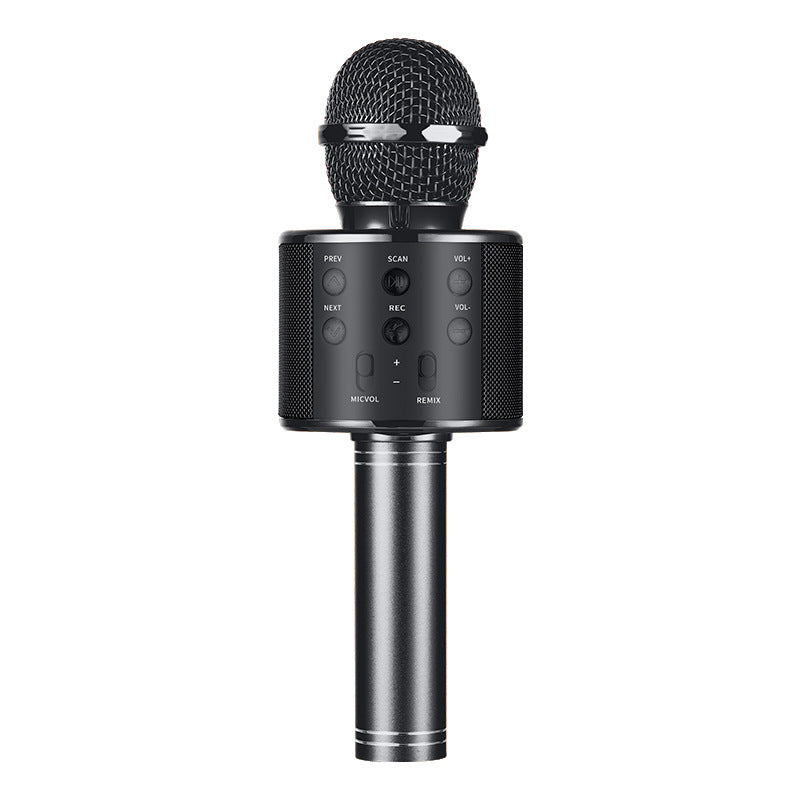 ws858 mobile phone kge Bao family ktv wireless Bluetooth condenser microphone children kge microphone audio integrated