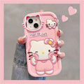 7plus face rubbing Hello Kitty iphone11 cartoon Pink KT13pro silicone phone case 14 Apple 15pro