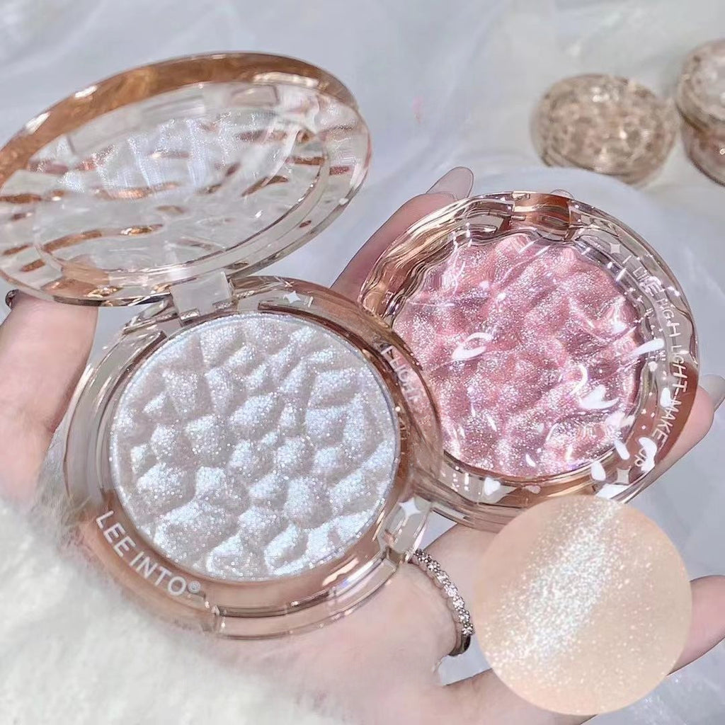 LEEINTO Crystal Bright Wave Light highlight powder natural three-dimensional repair pearlescent flash highlight mashed potatoes