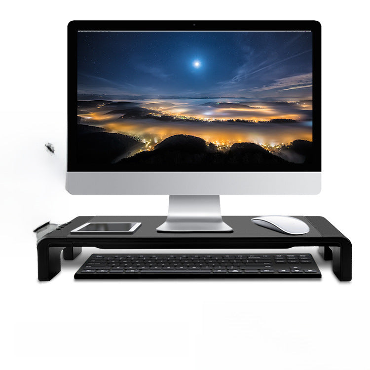 Laptop monitor elevated rack USB charging foldable desktop storage plastic rack elevated rack KM03