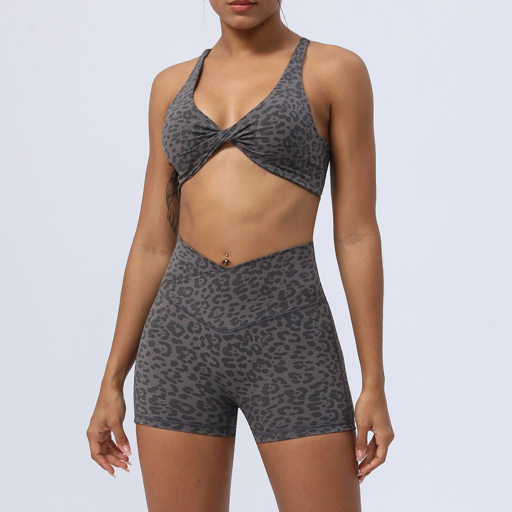 Cross-border European and American yoga clothes suit high waist hip lift running fitness clothes suit tight yoga exercise suit suit women