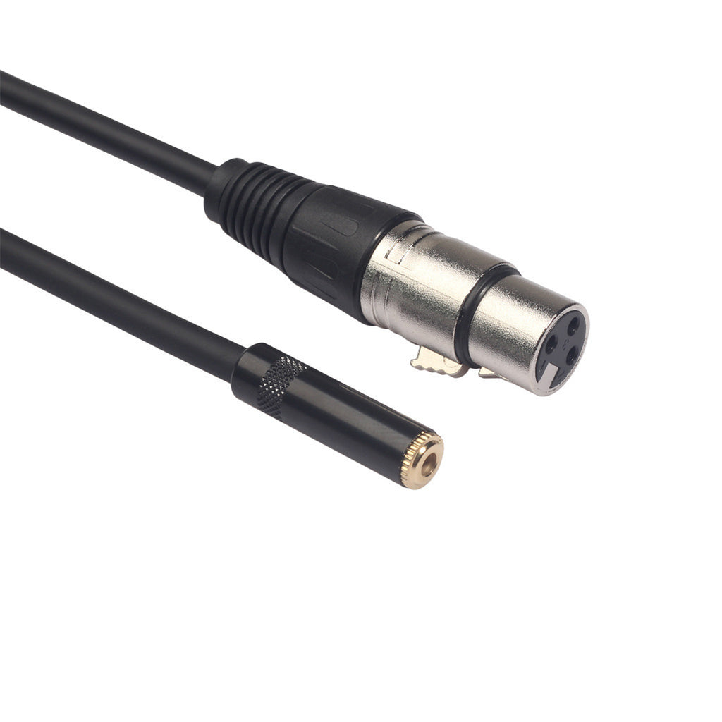 3.5 female to Cannon male microphone cord sound card microphone microphone audio cable connection condenser microphone 0.3m