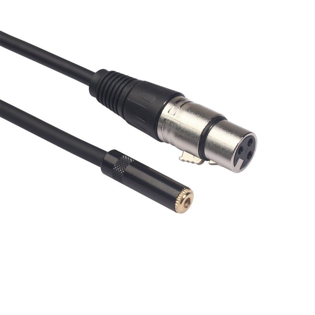 3.5 female to Cannon male microphone cord sound card microphone microphone audio cable connection condenser microphone 0.3m