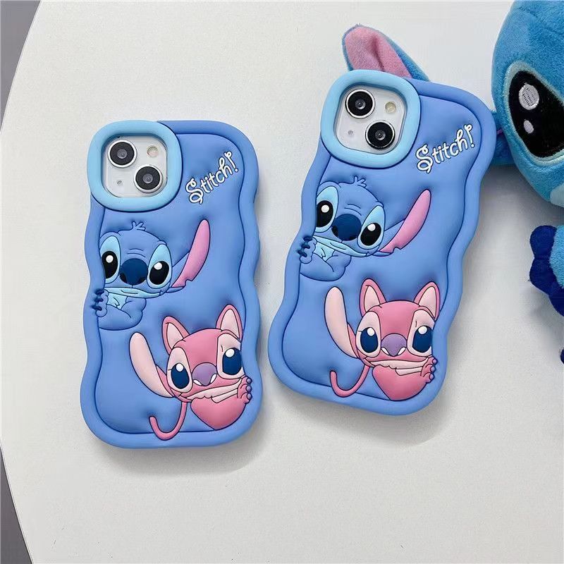 Stitch couple Apple 14pro/13promax phone case TikTok iPhone12/11 Tide 13 cartoon 14