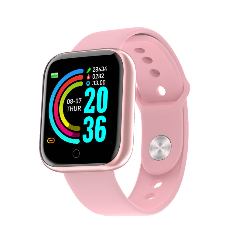Y68 smart bracelet heart rate meter step sports adult Bluetooth electronic blood oxygen blood pressure monitoring D20 bracelet