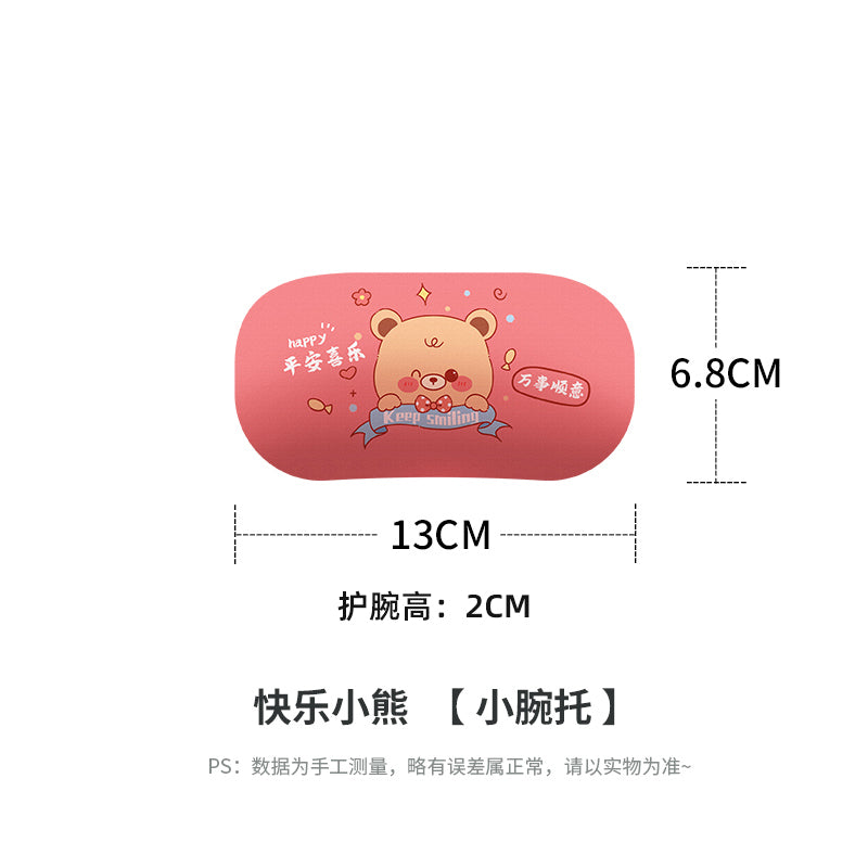 Creative cartoon mouse pad wristband silicone small wrist rest memory foam keyboard support 3D 3D cute girl Palm pillow