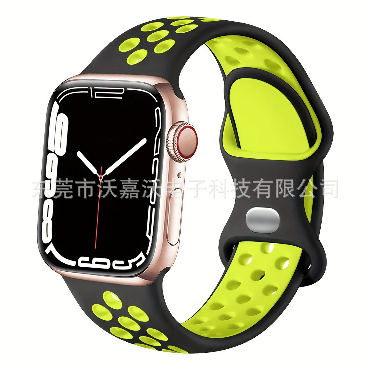 Applicable to Apple watch herringbone tail iwatch s10 generation two-color silicone sports Apple smart watch band