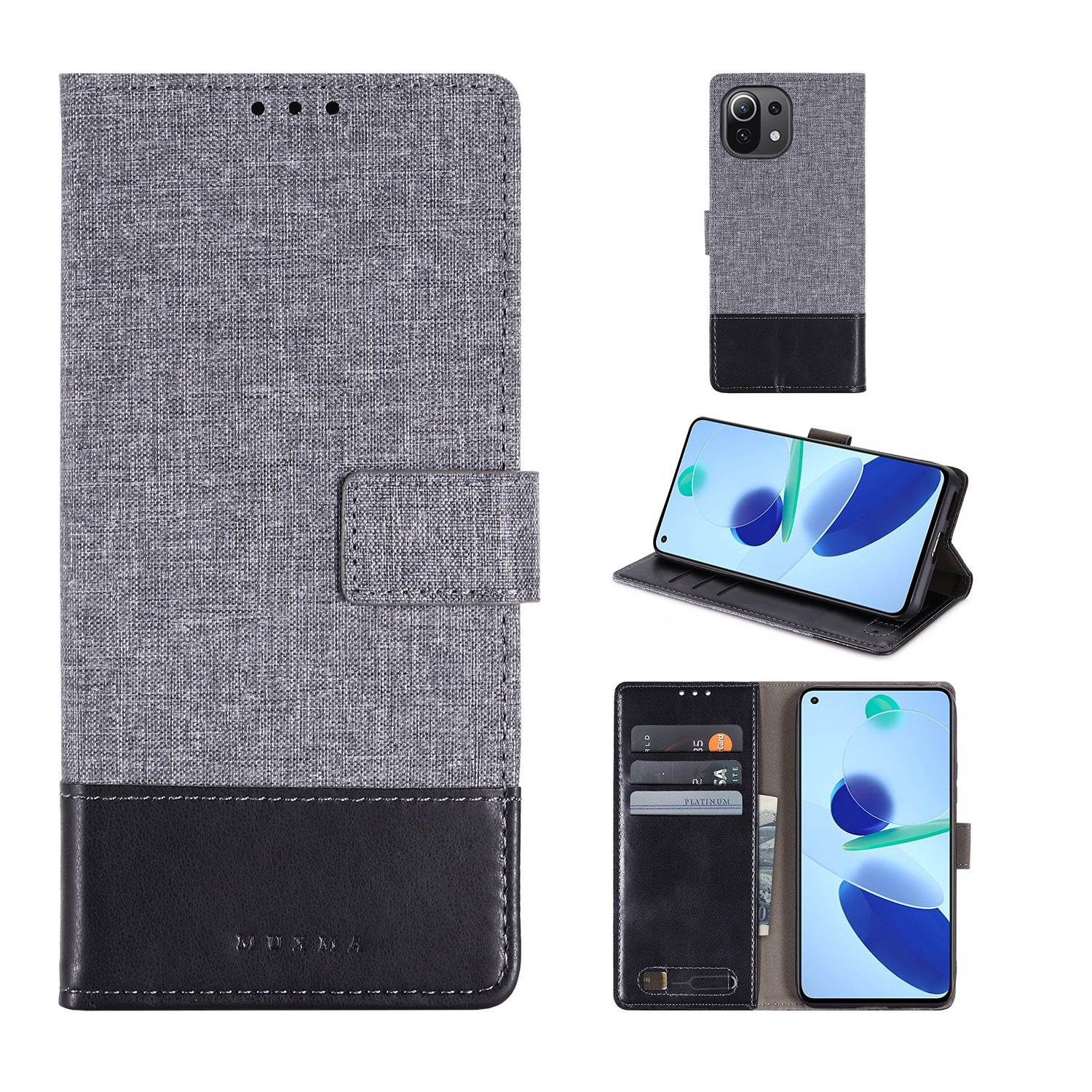 Applicable to Google Pixel 5 creative canvas pattern phone case Google 4A 5G card flip 3A two fold protective case