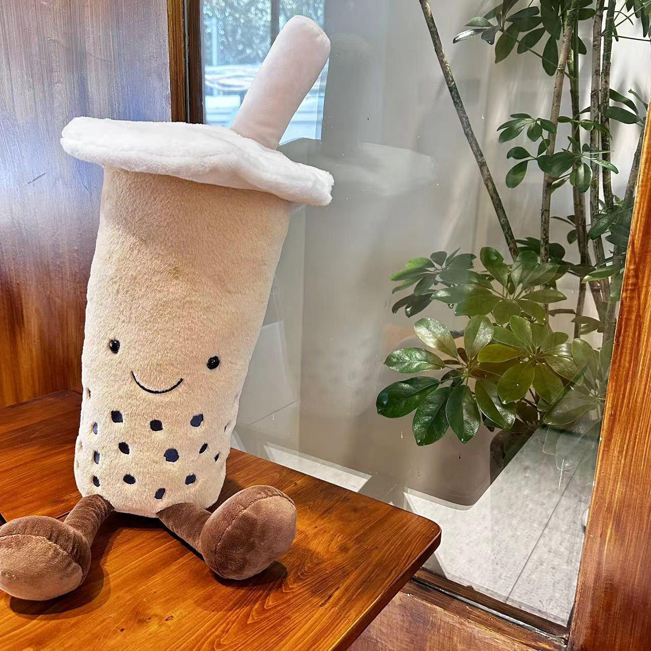 Fun JC Cup bubble tea Nordic funnny and creative drink plush toy cute pillow figurine doll men