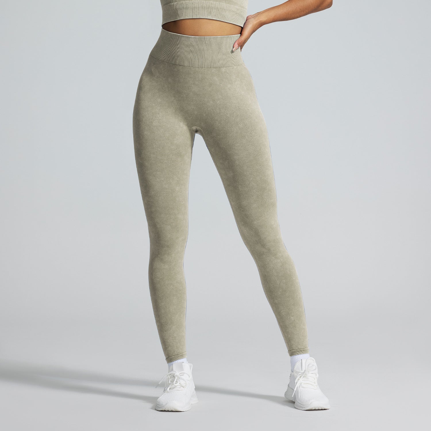 European and American Autumn Winter Tight Sports Set