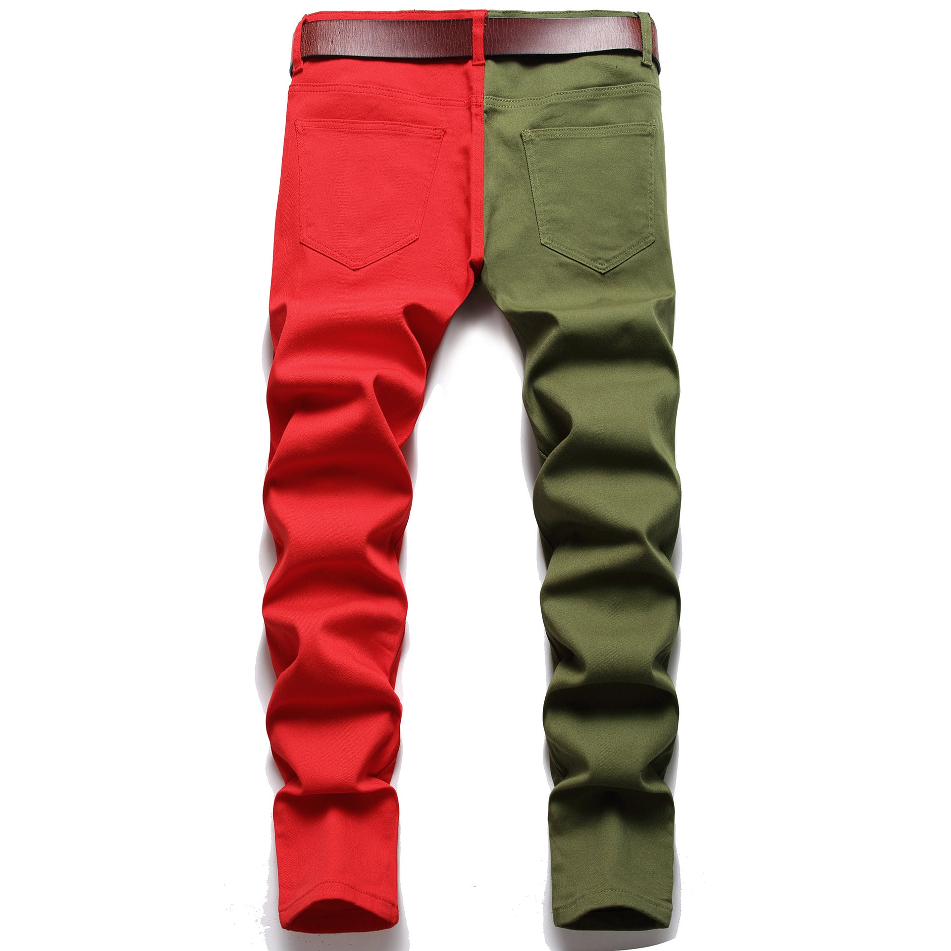 Foreign trade jeans men 2025 new cross-border hot sale men's jeans color matching men's pants delivery factory wholesale