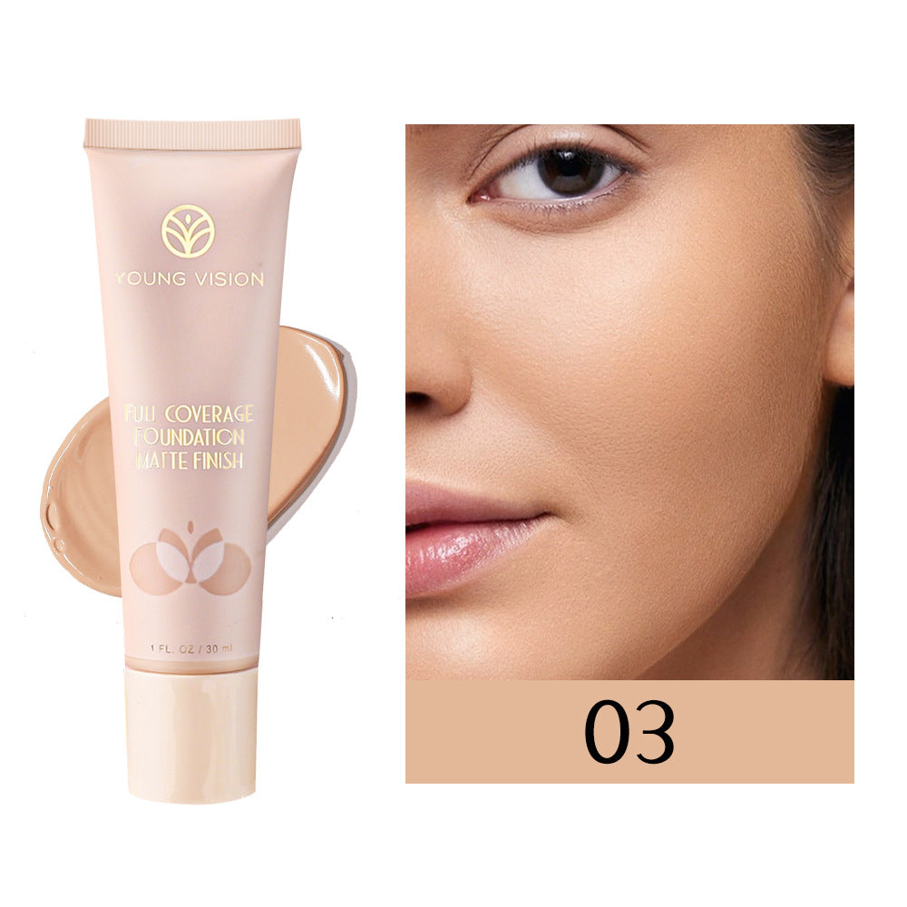 YOUNG VISION 6 Color Matte Liquid Foundation wheat color repair foundation cream