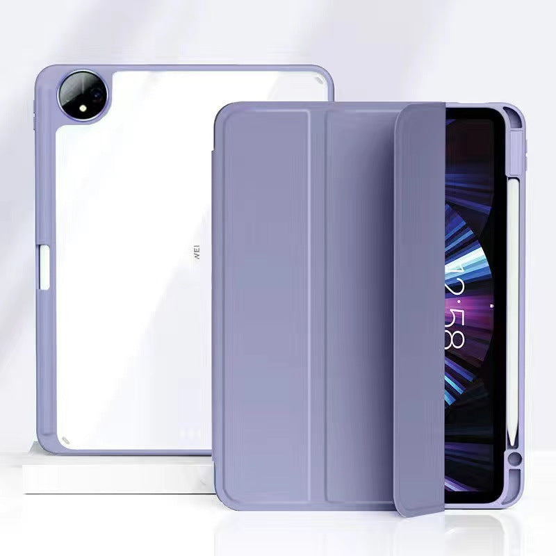 Applicable to 23 Huawei matepad11 tablet PC protective case pro10.8 pen slot 10.4 tri-fold acrylic