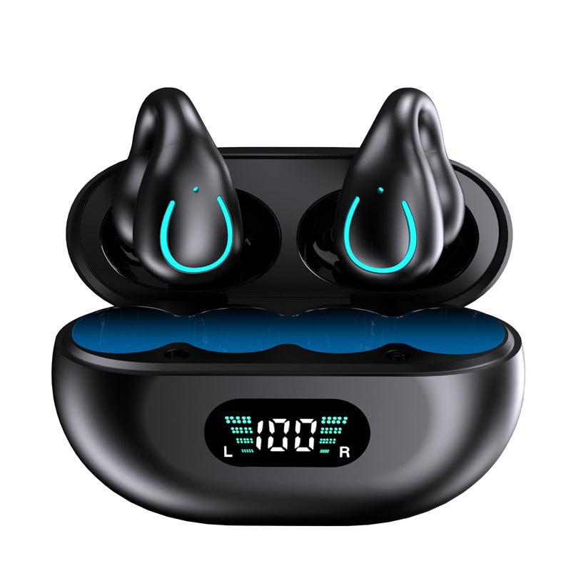 Cross-Border Wireless Bluetooth headset non in-ear ear clip ear hook earphones noise reduction best-seller on Douyin applicable Huawei earphone