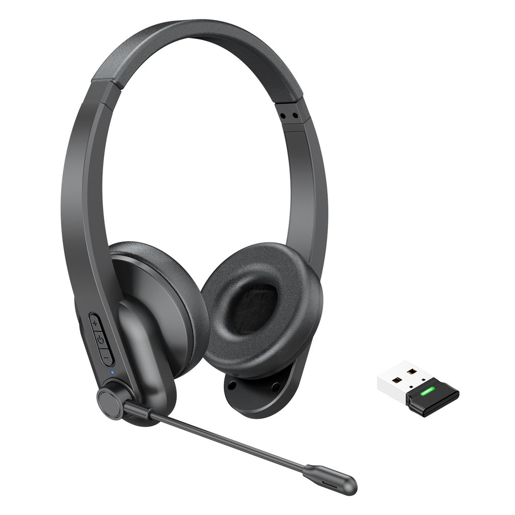 Truck driver 2.4g Bluetooth noise reduction wireless headset microphone mute computer office call center operator