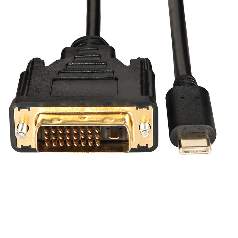 In stock type-c to dvi1.8 M HD adapter cable type-c to dvi 4K HD Converter Cable