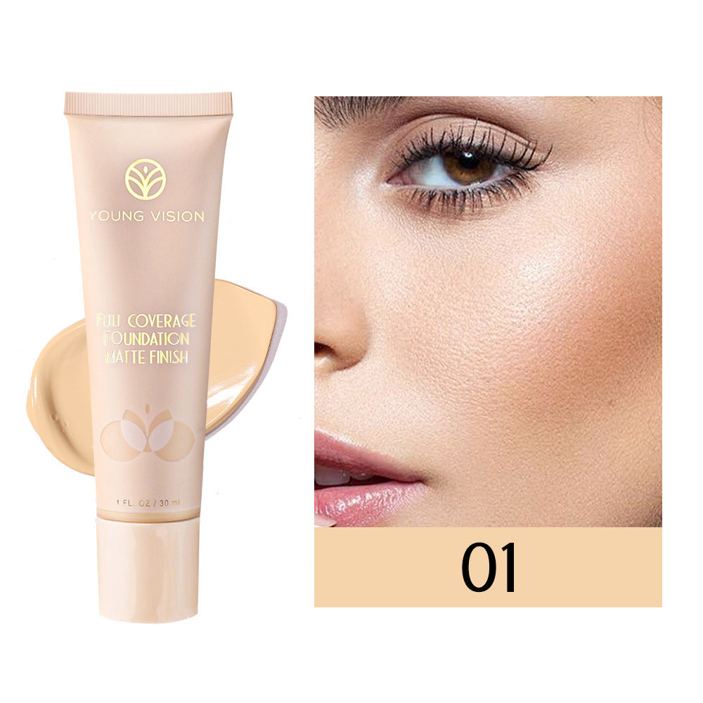 YOUNG VISION 6 Color Matte Liquid Foundation wheat color repair foundation cream