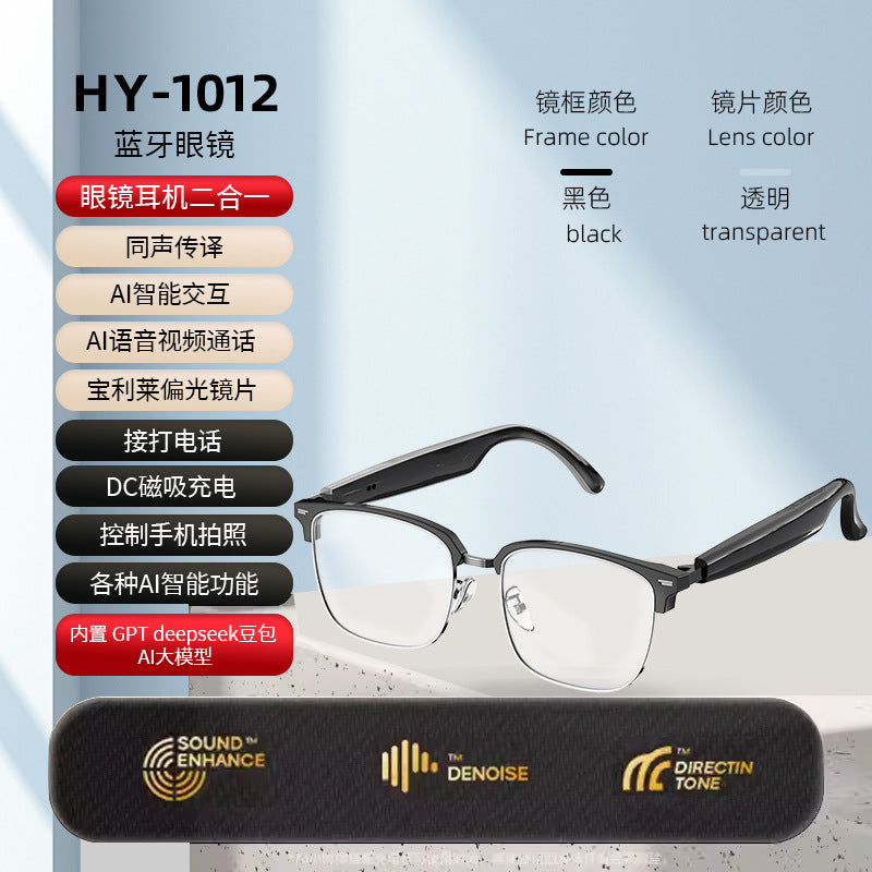 AI Smart Sunglasses – Real-Time Translation, Bluetooth Calling & Music
