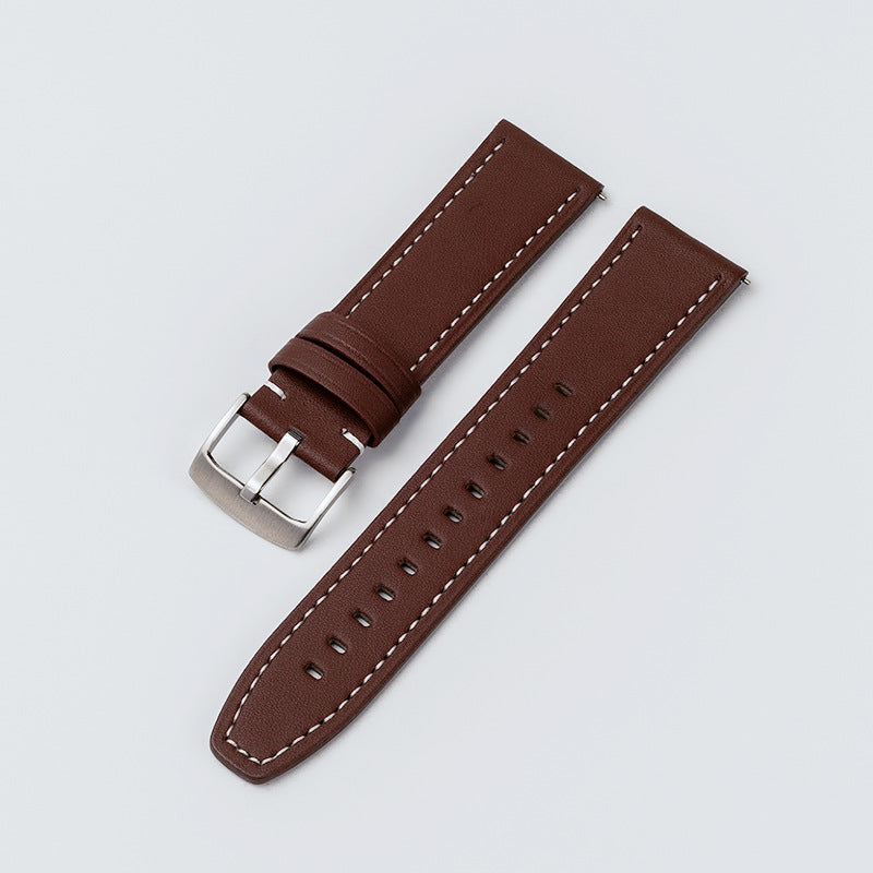 Suitable for Apple watch10/s11 series 22/20 strap smart watch wristband original grain cowhide unisex