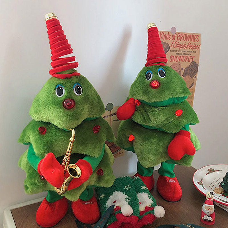 Tiktok Christmas dancing Christmas tree Christmas electric toy creative glow Christmas dancing Christmas tree