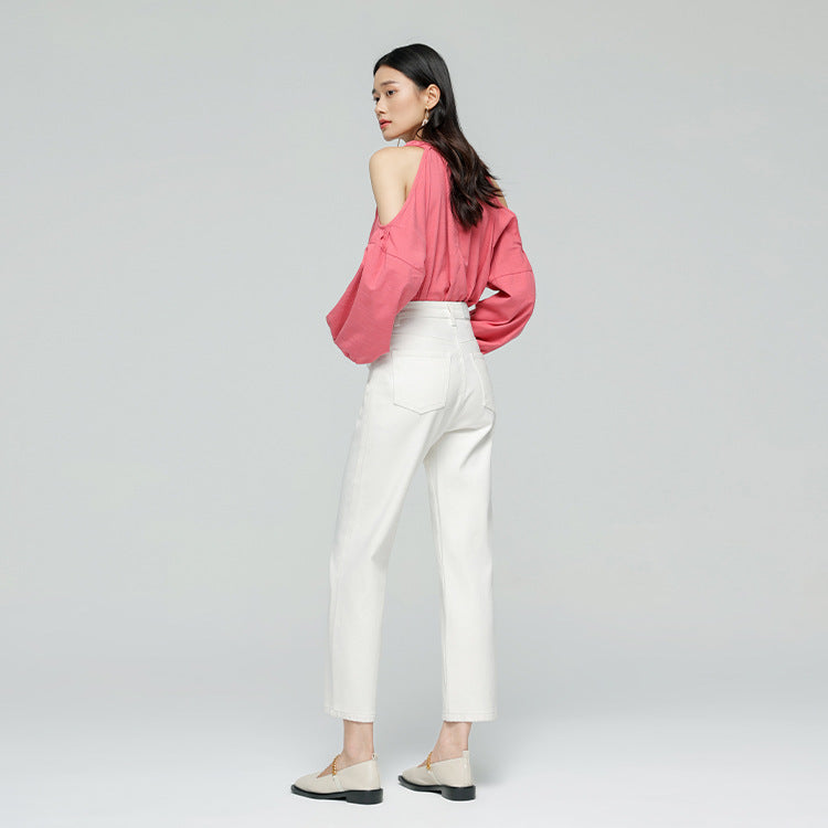 HEY+JEANS Women's Stretch Capri Straight Jeans