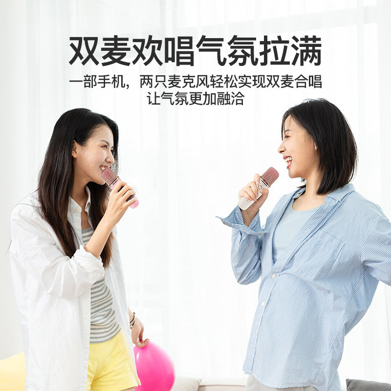 K12 PRO Bluetooth speaker wireless outdoor portable stereo colorful microphone integrated ktv microphone WeSing