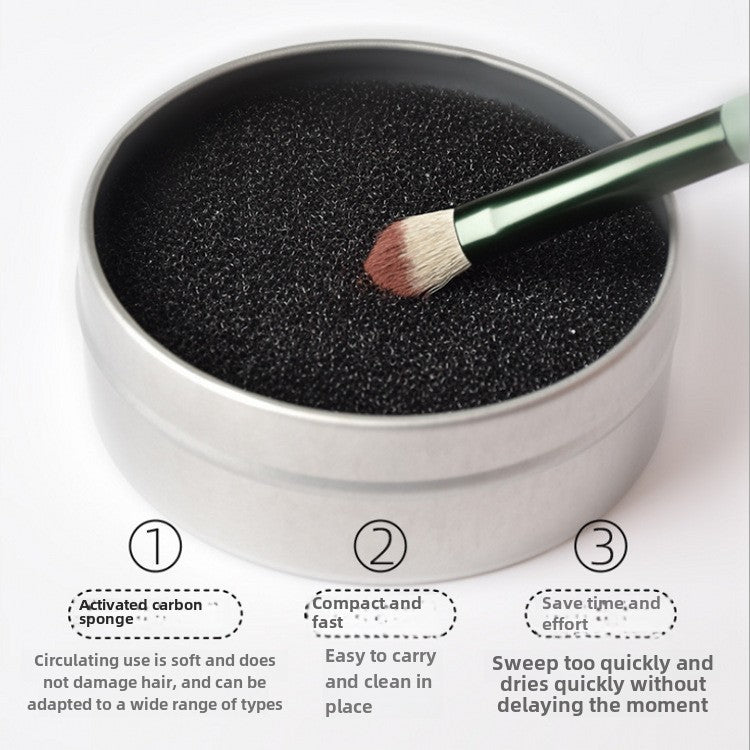 Makeup brush sponge dry cleaning cleaning box cleaning makeup brush tool quick cleaning no washing sponge cosmetic brush washing brush