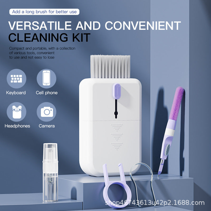 New multi-functional cleaning suit laptop keyboard cleaning brush mobile phone Bluetooth headset cleaning pen