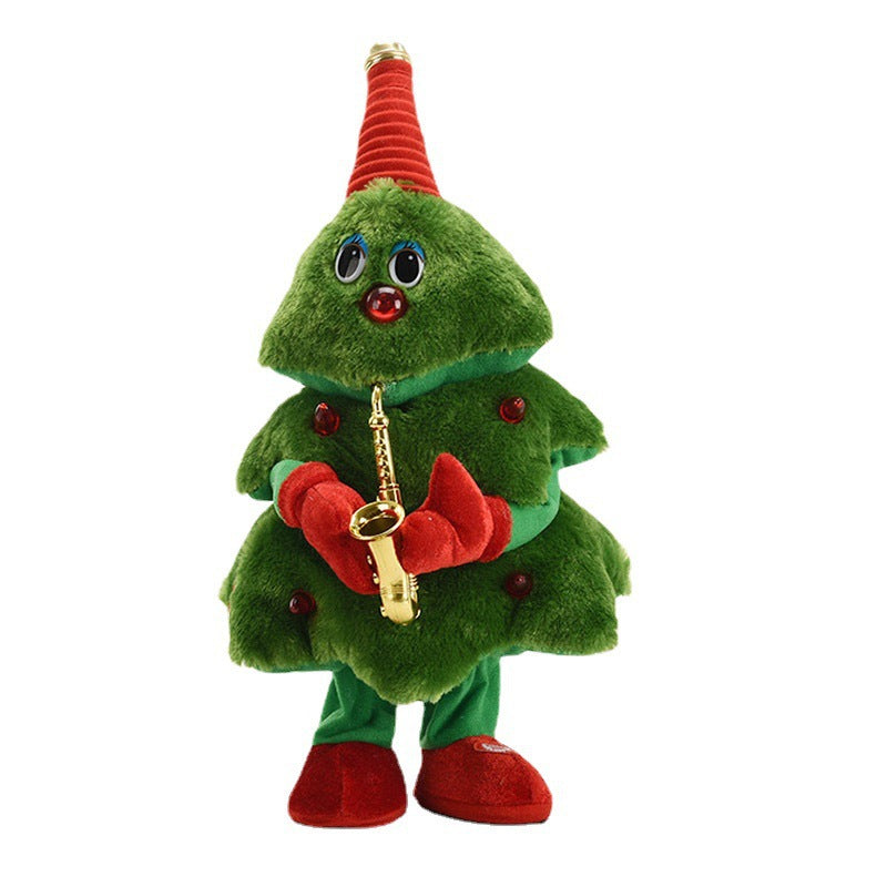 Tiktok Christmas dancing Christmas tree Christmas electric toy creative glow Christmas dancing Christmas tree