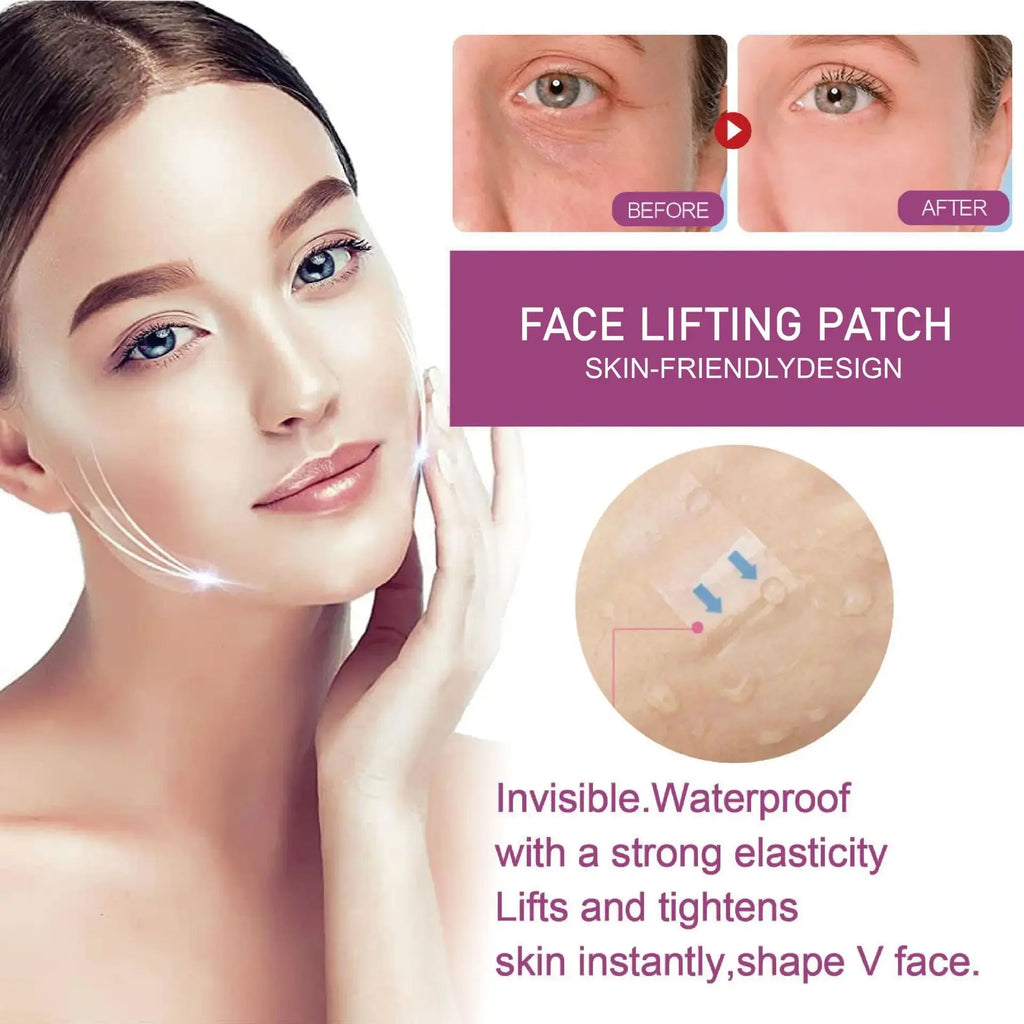 Cross-border BUPY facial invisible lifting stickers tighten chin fading wrinkle lifting face pasters lifting shaping stickers