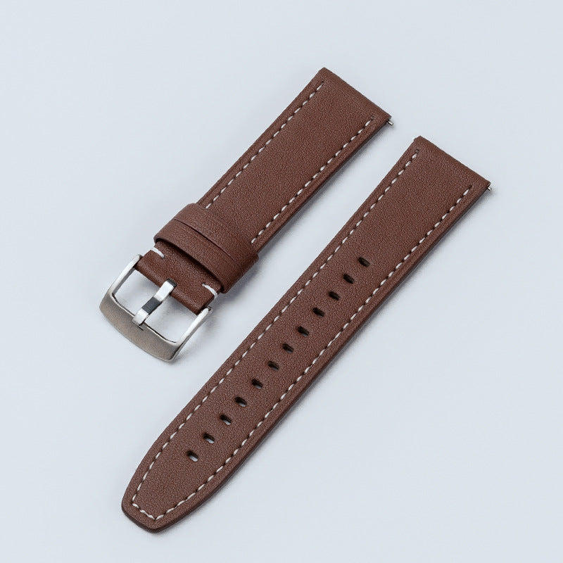 Suitable for Apple watch10/s11 series 22/20 strap smart watch wristband original grain cowhide unisex