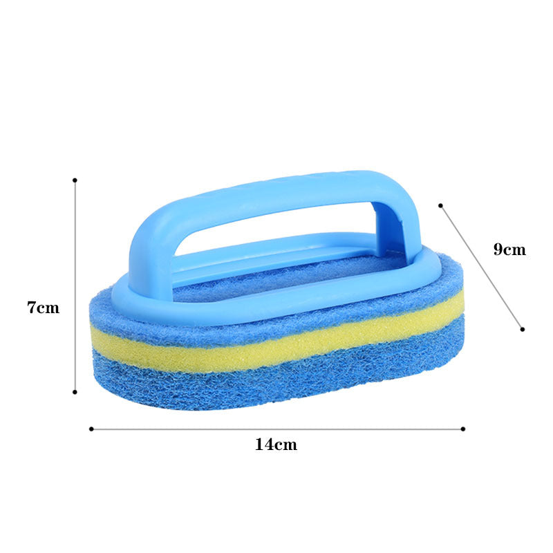 Cross-border with handle cleaning brush Spong mop kitchen cleaning dish brush dish brush sponge thickening wipe decontamination brush God