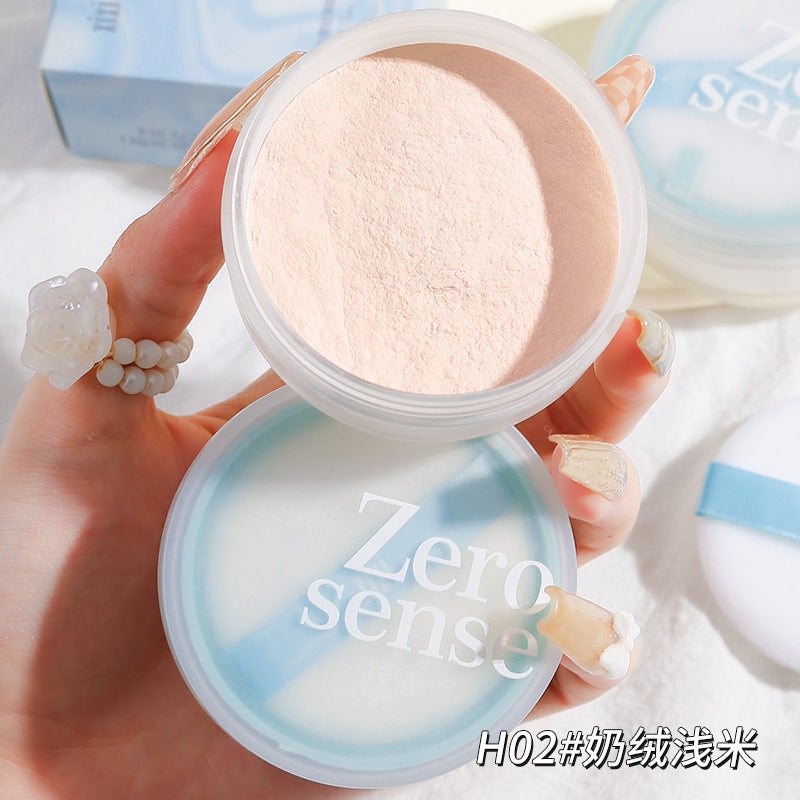 XIXI fog light Face Powder Finishing Powder calm makeup and oil controlling long lasting smear-proof makeup non-khaki waterproof sweat-proof powder