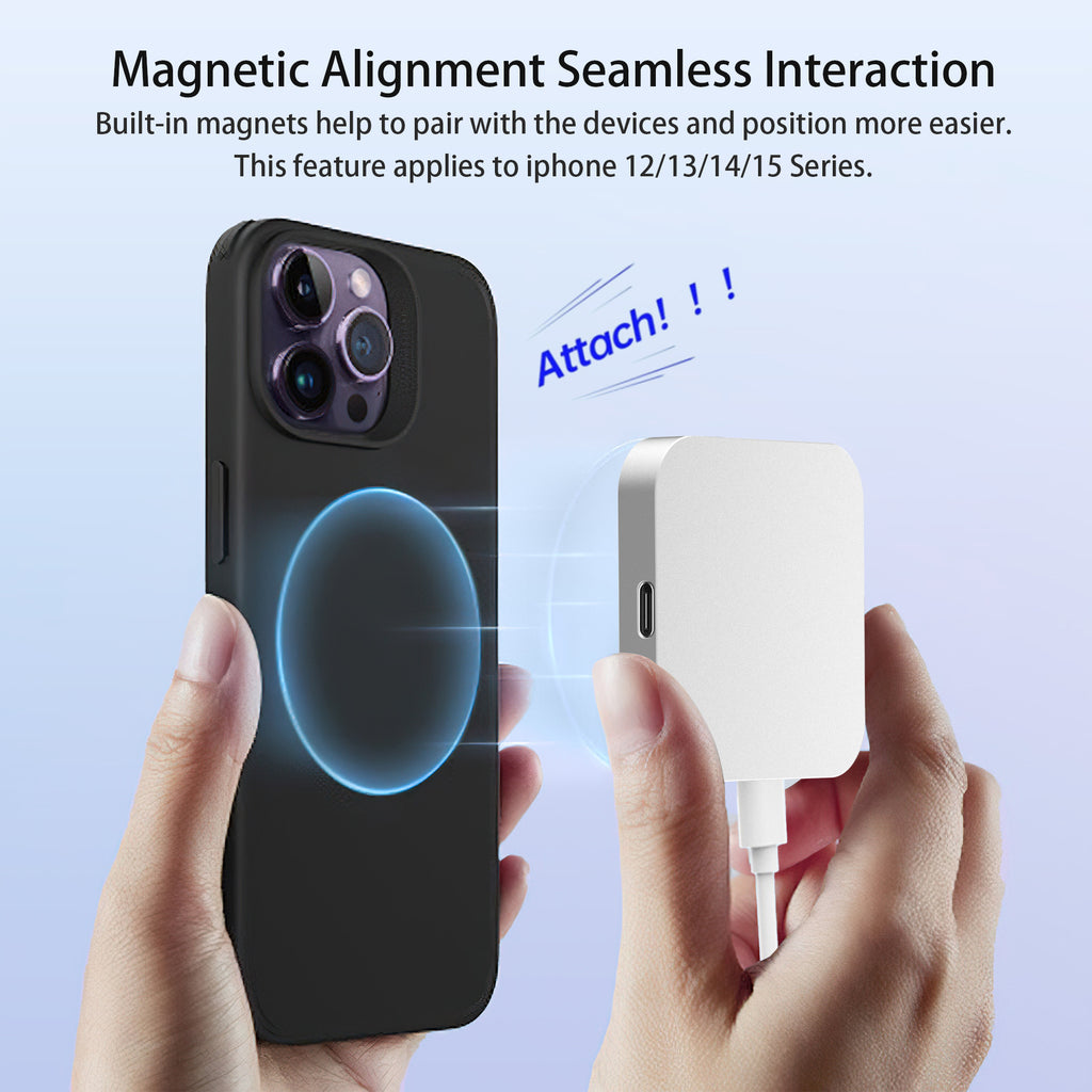 Applicable to Apple Watch smart phone wireless headset three-in-one wireless charger 15W fast charging magnetic portable