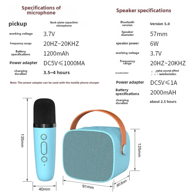 Lebo P2 microphone audio integrated microphone family ktv portable wireless Bluetooth speaker we sing Magic tool