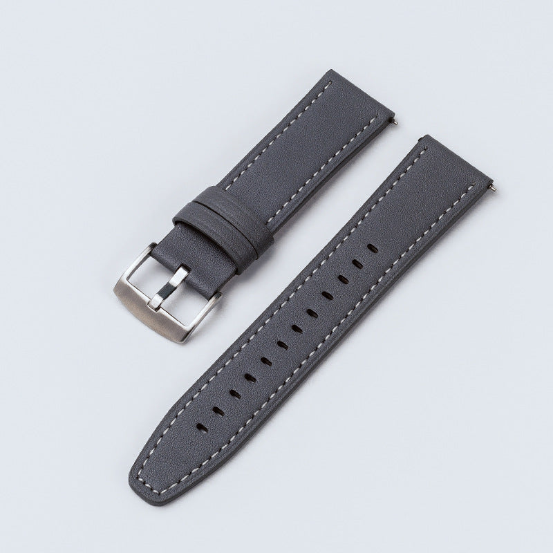 Suitable for Apple watch10/s11 series 22/20 strap smart watch wristband original grain cowhide unisex