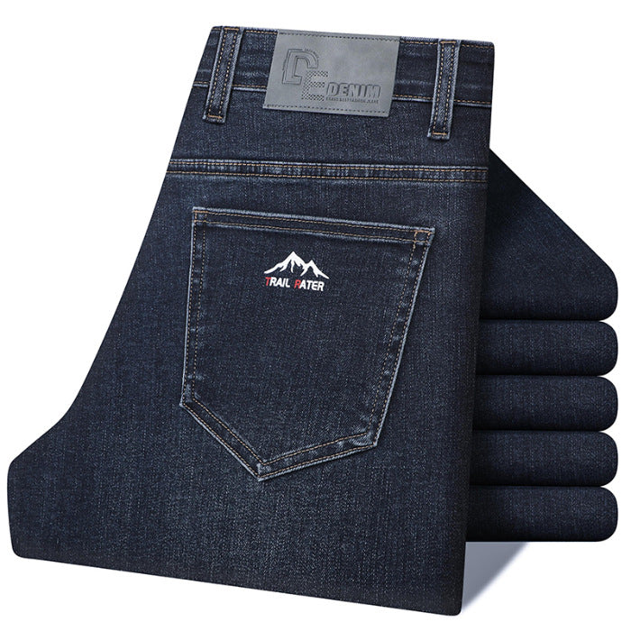 Fengshe men's wear/Spring and Autumn New stretch men's jeans pencil pants light business slim fit men's jeans