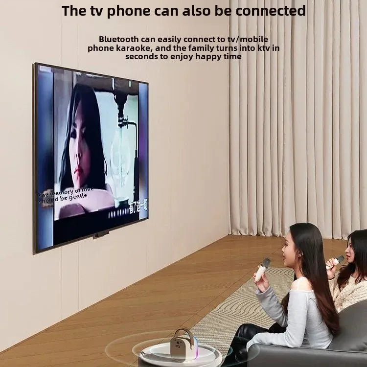 Microphone audio integrated microphone karaoke gadget children Entertainment family KTV mobile phone wireless Bluetooth home singing