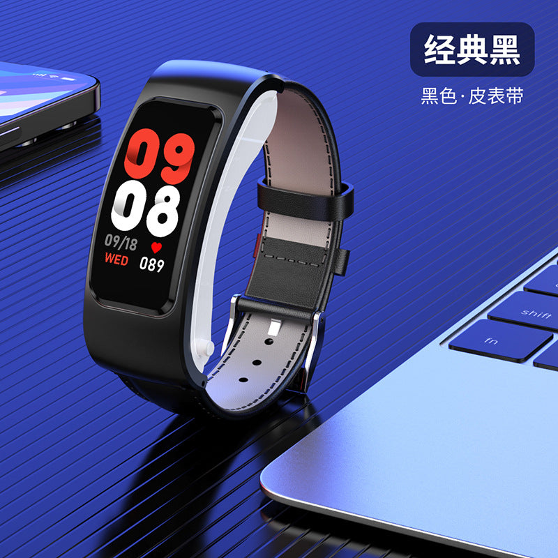 K60 smart bracelet call listening to music AI voice hard head in-ear headset 1.08 HD color screen address book synchronization