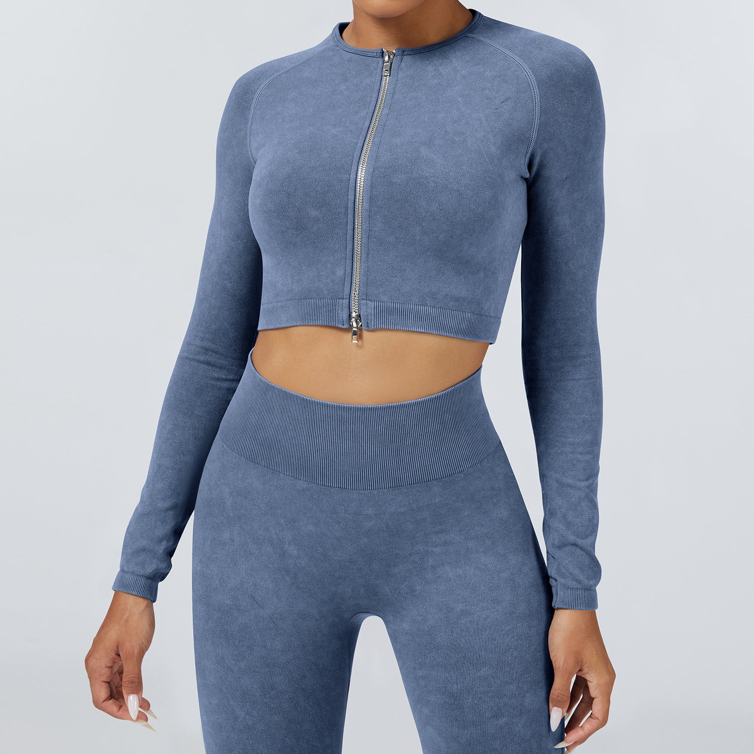 European and American Autumn Winter Tight Sports Set