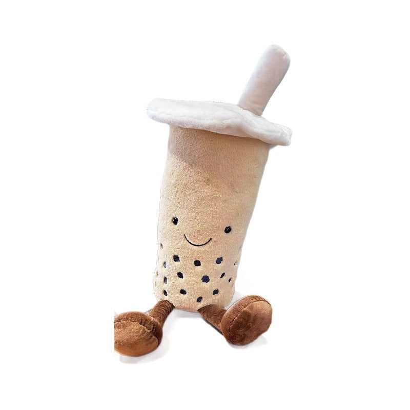 Fun JC Cup bubble tea Nordic funnny and creative drink plush toy cute pillow figurine doll men