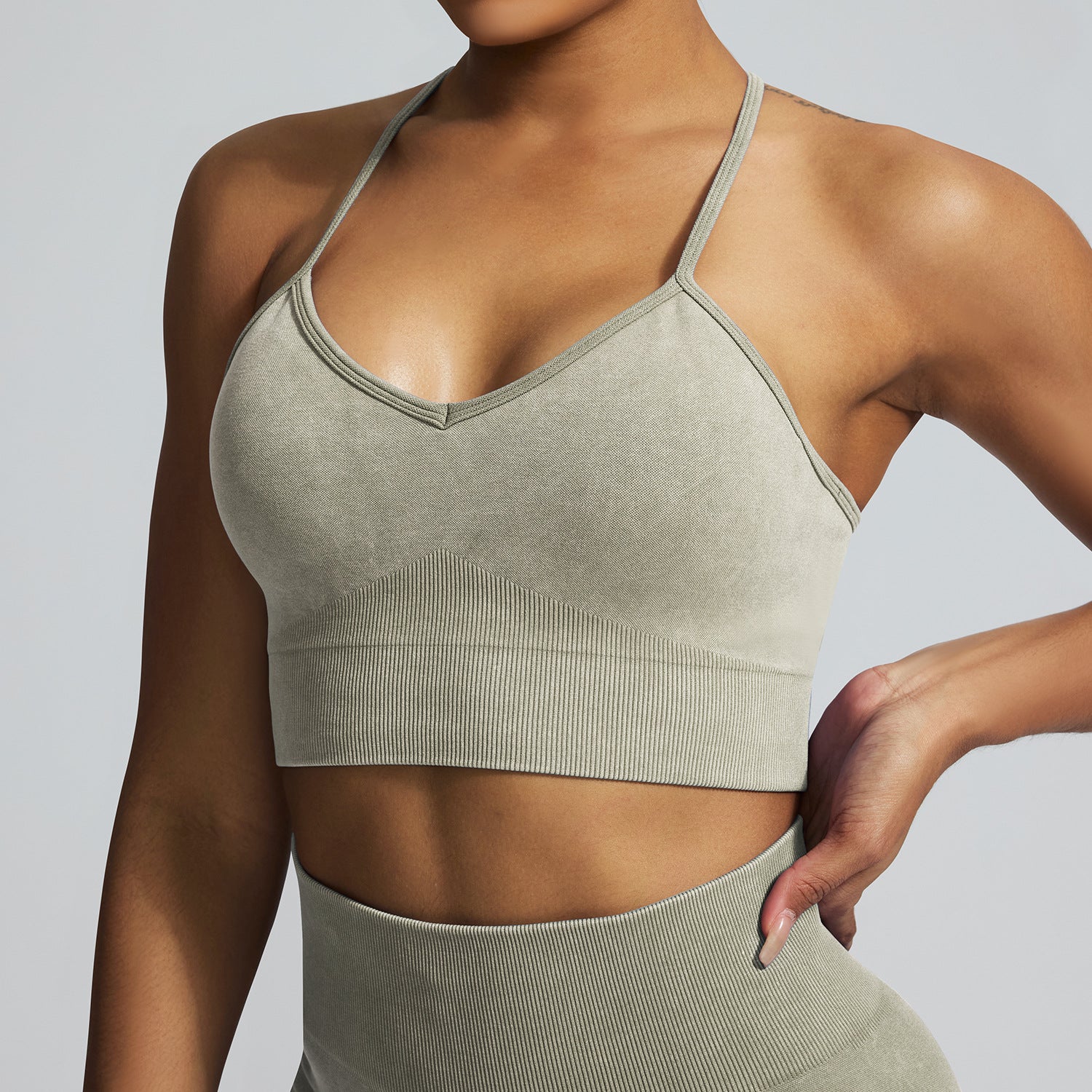 European and American Autumn Winter Tight Sports Set