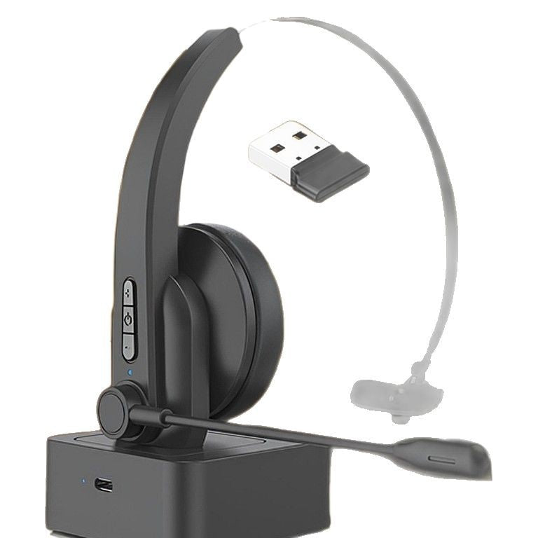 2.4g wireless Bluetooth telephone headset truck driver headset customer service noise reduction headset microphone cross-border wholesale