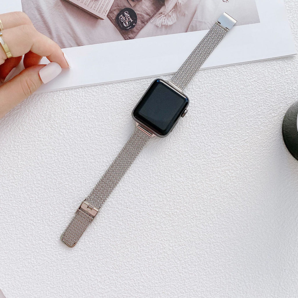 applewatch smart watch strap for Apple S87654 thin waist wheat buckle fashion watch bracelet wrist strap