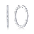 Earrings 925 sterling silver zircon eardrops earrings women's all-match light luxury foreign trade cross-border jewelry silver accessories processing