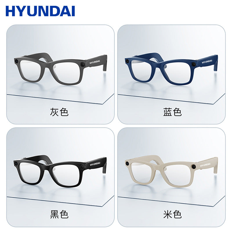 Modern AI smart Bluetooth translation glasses strap 800W HD camera anti-shake camera video black technology sunglasses